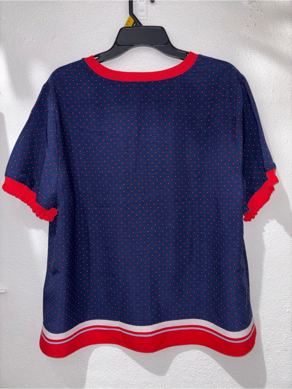 Riley & Rae Navy Top with Red Trim - Picture 3 of 3